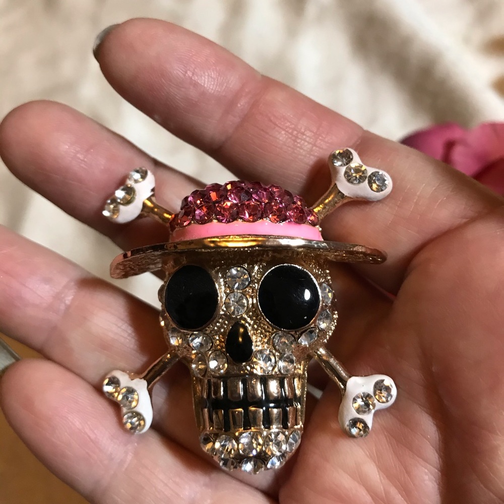 🆕Skeleton with cross bones magnet